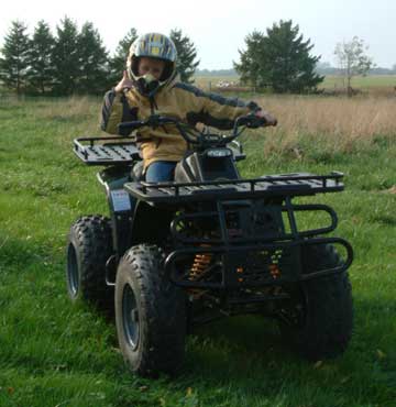 Darren on his quad